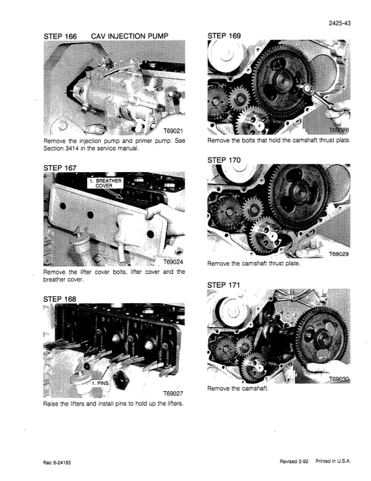 Case 550E, 550G Crawler Dozer Bulldozer Pdf Repair Service Manual (Pb. No. 7-65580)