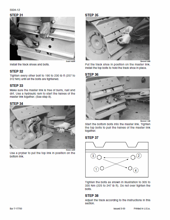 Case 550H Crawler Dozer Bulldozer Pdf Repair Service Manual (Pb. No. 7-16170)