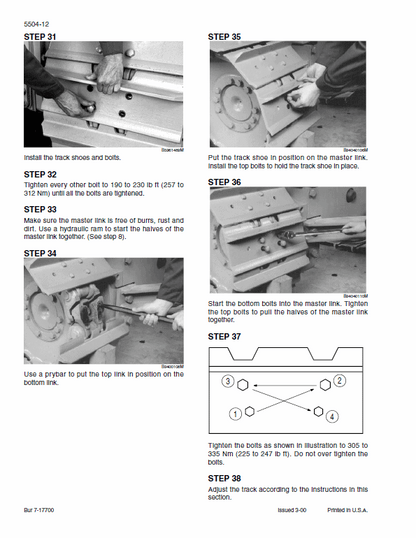 Case 550H Crawler Dozer Bulldozer Pdf Repair Service Manual (Pb. No. 7-16170) 3