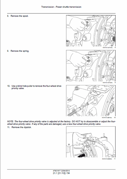 Case 570N EP Tractor Loader Pdf Repair Service Manual (Pb. No. 47821917) 2