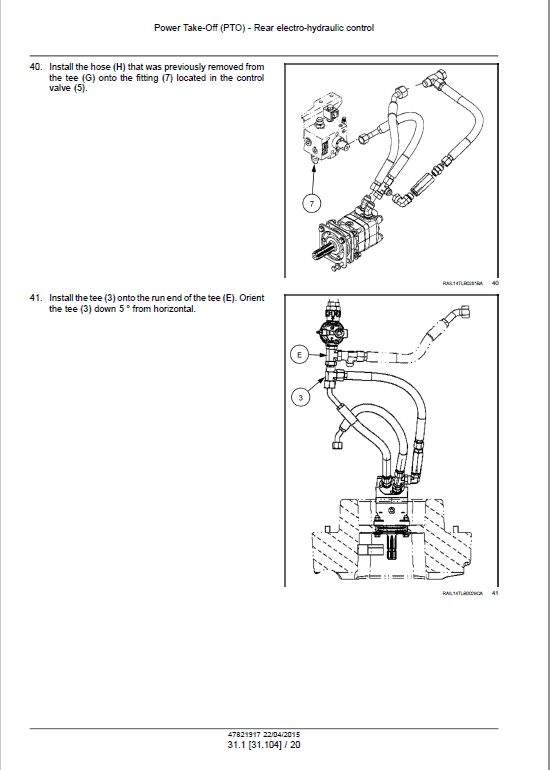 Case 570N EP Tractor Loader Pdf Repair Service Manual (Pb. No. 47821917)