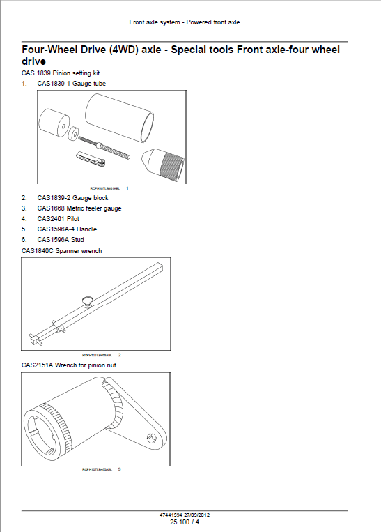 Case 570NXT Tractor Loader Pdf Repair Service Manual (Pb. No. 47441594) 3