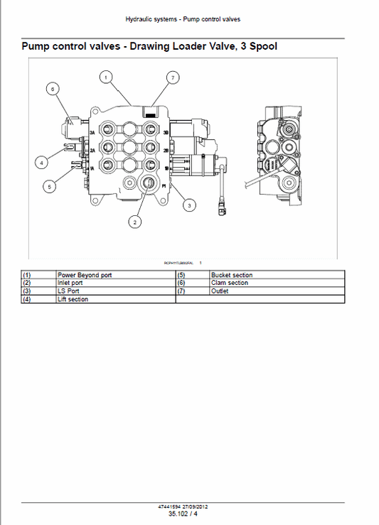 Case 570NXT Tractor Loader Pdf Repair Service Manual (Pb. No. 47441594)