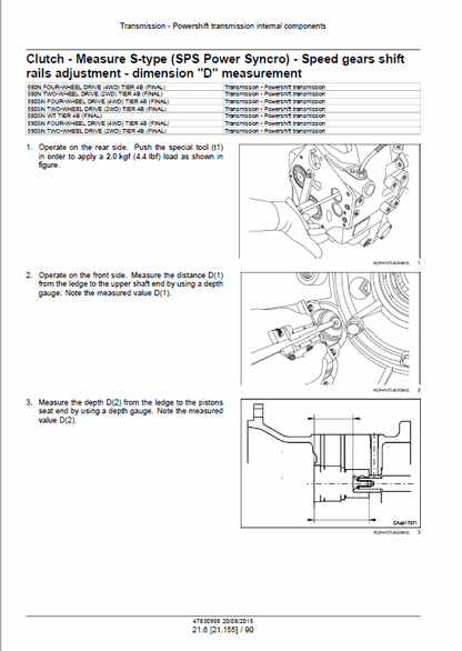 Case 580N, 580SN WT, 580SN, 590SN Tractor Loader Backhoe Pdf Repair Service Manual (Pb. No. 47860801) 3