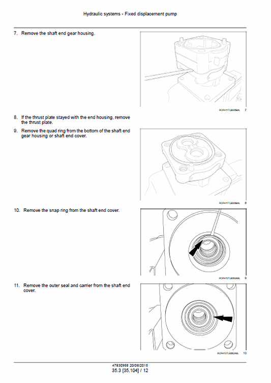 Case 580N, 580SN WT, 580SN, 590SN Tractor Loader Backhoe Pdf Repair Service Manual (Pb. No. 47860801)