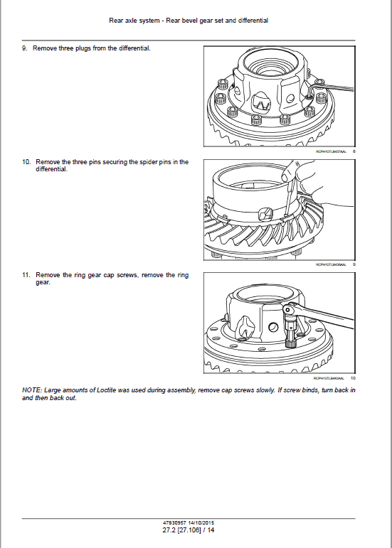 Case 580N EP Tractor Loader Backhoe Pdf Repair Service Manual (Pb. No. 47830957) 2