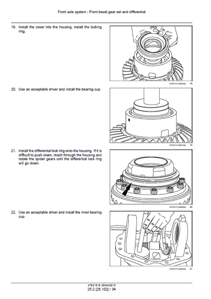 Case 586H, 588H Rough Terrain Forklift Pdf Repair Service Manual (Pb. No. 47821916) 3