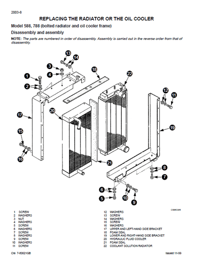 Case 588 Crawler And Wheeled Hydraulic Excavator Pdf Repair Service Manual 2