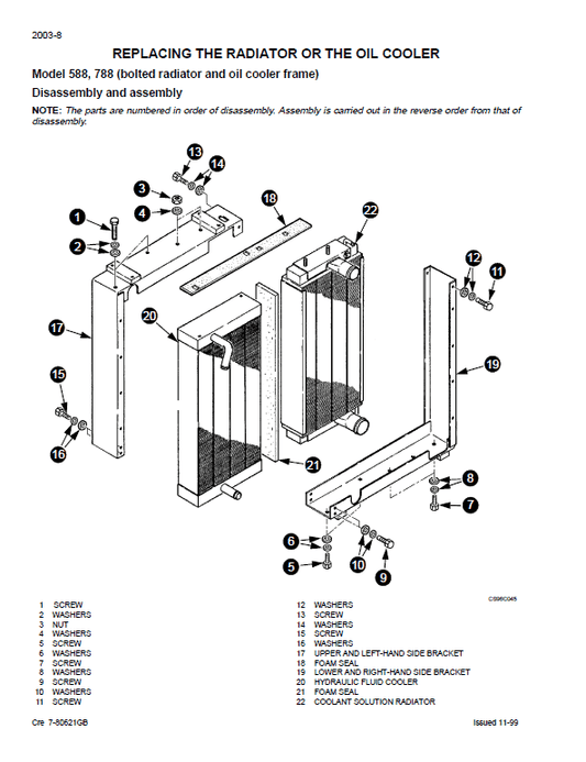 Case 588 Crawler And Wheeled Hydraulic Excavator Pdf Repair Service Manual