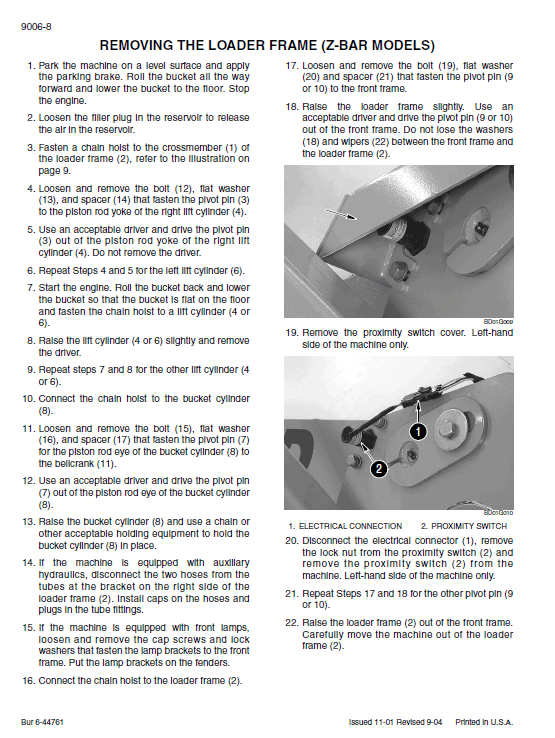 Case 621D Wheeled Loader Pdf Repair Service Manual (Pb. No. 6-42964) 3