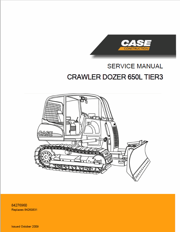 Case 650L Crawler Dozer Bulldozer Pdf Repair Service Manual (Pb. No. 8-11261)