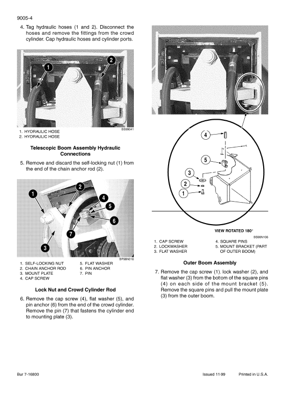 Case 686G, 686GXR, 688G Telescopic Handlers Pdf Repair Service Manual (Pb. No. 7-16041) 3