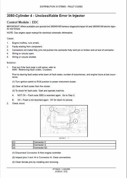 Case 750L, 850L Crawler Dozer Bulldozer Pdf Repair Service Manual (Tier 3 2008) 2