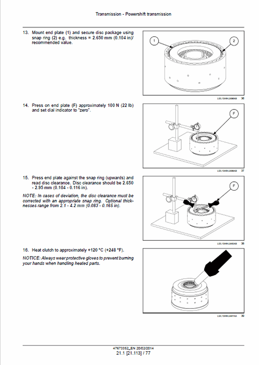 Case 821F, 921F Wheel Loader Pdf Repair Service Manual (Pb. No. 47673352)