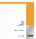 Case 821G, 921G Wheel Loader Pdf Repair Service Manual (Pb. No. 51428216)