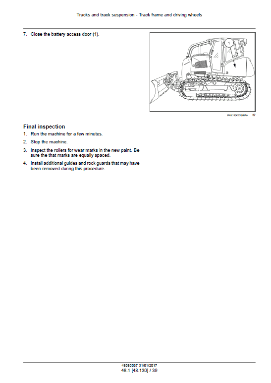 Case 850M Crawler Dozer Pdf Repair Service Manual (Pb. No. 48080037)