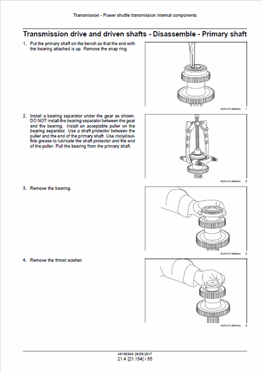 Case 851 EX Tractor Loader Pdf Repair Service Manual