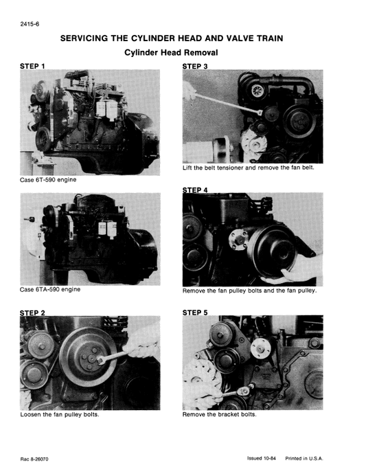 Case 880D Excavator Pdf Repair Service Manual (Pb. No.8-42240)