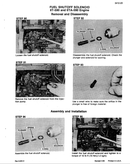 Case 888 Excavator Pdf Repair Service Manual (Pb. No. 8-66552) 2