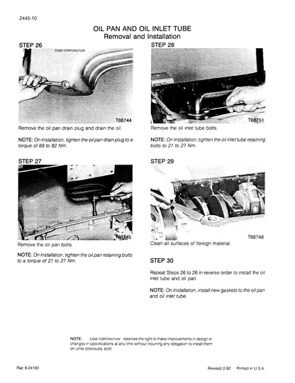 Case 9010 Hydraulic Excavator Pdf Repair Service Manual (Pb. No. 7-44660) 2