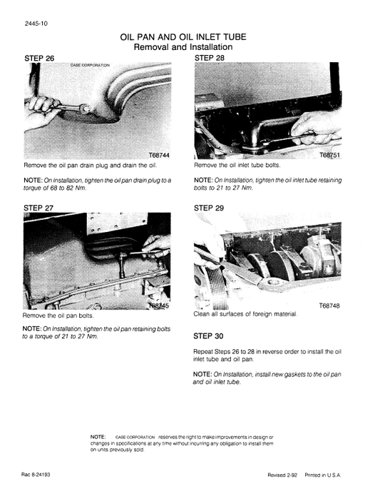 Case 9010 Hydraulic Excavator Pdf Repair Service Manual (Pb. No. 7-44660)