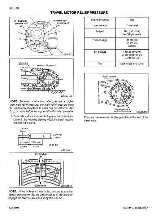 Case 9050B Excavator Pdf Repair Service Manual (Pb. No. 7-64192)