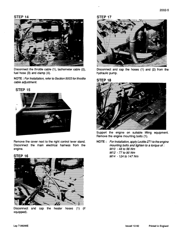 Case CK36, CK50 Hydraulic Excavator Pdf Repair Service Manual (pub No. 7-38181GB)