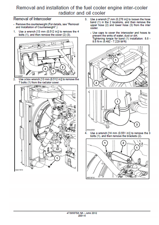 Case CX145CSR CX145C SR Crawler Excavator Pdf Repair Service Manual (Pb. No. 47395870A)