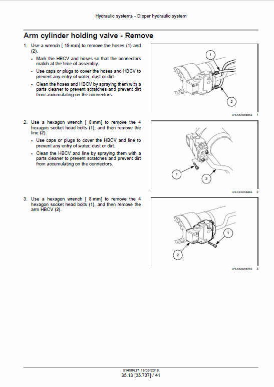 Case CX145D SR Crawler Excavator Pdf Repair Service Manual (Pb. No. 51458637) EU 2018 3