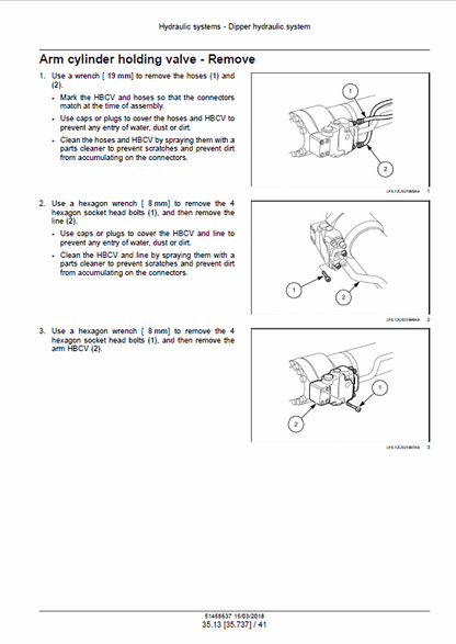 Case CX145D SR Crawler Excavator Pdf Repair Service Manual (Pb. No. 51458637) EU 2018 3