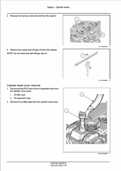 Case CX160D, CX180D Crawler Excavator LC Version Pdf Repair Service Manual (47996196) EU 2