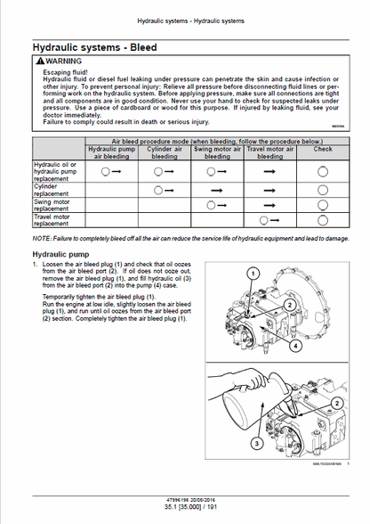 Case CX160D, CX180D Crawler Excavator LC Version Pdf Repair Service Manual (47996196) EU 3