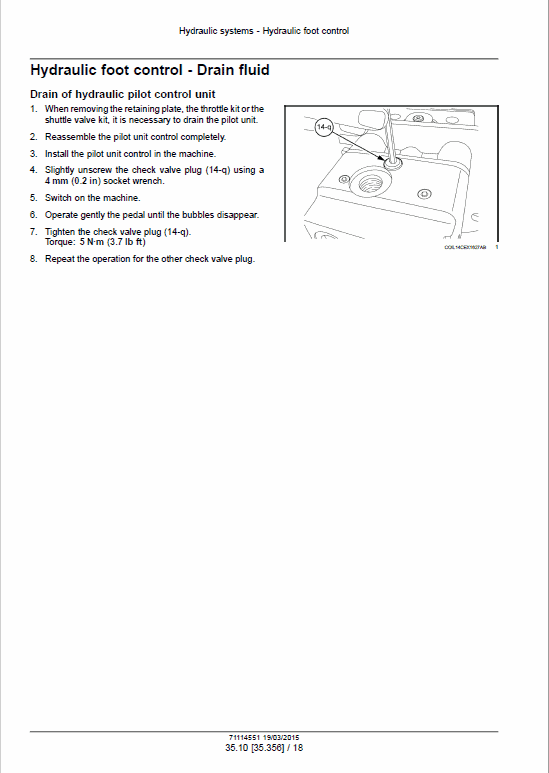 Case CX220C Hydraulic Excavator Pdf Repair Service Manual (Pb. No. 71114551) 2