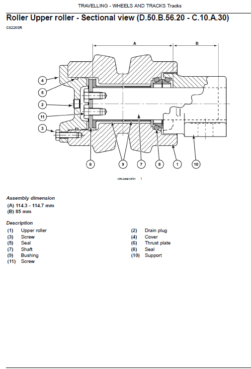 Case CX225SR Crawler Excavator Pdf Repair Service Manual (Tier 3) 3