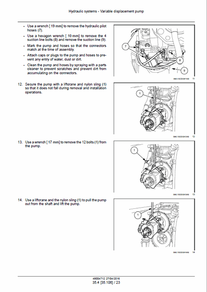 Case CX240C Crawler Excavator Standard Version Pdf Repair Service Manual (Pb. No. 48004712) Tier 3 2