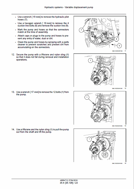 Case CX240C Crawler Excavator Standard Version Pdf Repair Service Manual (Pb. No. 48004712) Tier 3