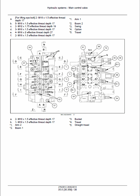 Case CX250D and CX250D Long Reach Crawler Excavator LC Version Pdf Repair Service Manual (Pb. No. 47843012) 3