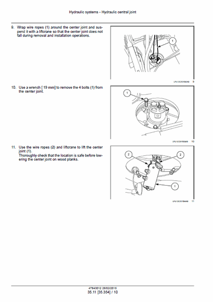 Case CX250D and CX250D Long Reach Crawler Excavator LC Version Pdf Repair Service Manual (Pb. No. 47899898) 3