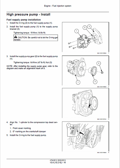 Case CX250D and CX250D Long Reach Crawler Excavator Pdf Repair Service Manual (Pb. No. 47843013) 3