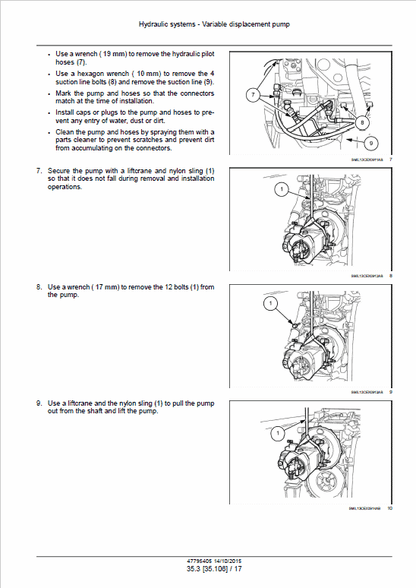 Case CX300C Crawler Excavator LC Version Pdf Repair Service Manual (Pb. No. 47795405) 3