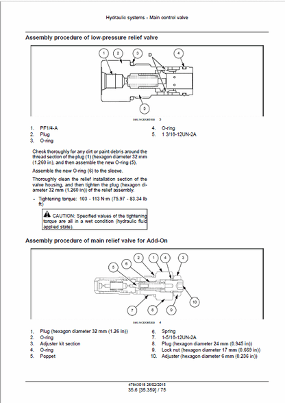 Case CX300D Crawler Excavator LC Version and NLC Version Pdf Repair Service Manual (Pb. No. 47928490) 2