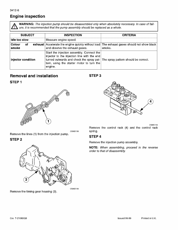 Case CX31, CX36 Hydraulic Excavator Pdf Repair Service Manual (6-49210) 3