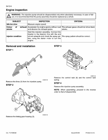 Case CX31, CX36 Hydraulic Excavator Pdf Repair Service Manual (6-49210) 3