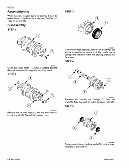 Case CX330 Crawler Excavator Pdf Repair Service Manual (Pb. No. 9-53592) 2