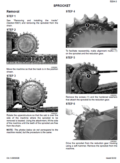 Case CX330, CX350 Crawler Hydraulic Excavator Pdf Repair Service Manual 2