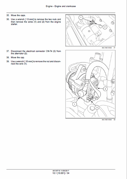 Case CX33C Mini Excavator Pdf Repair Service Manual (Pb. No. 48139719) 3