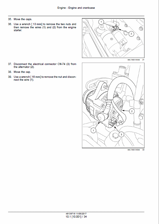 Case CX33C Mini Hydraulic Excavator Pdf Repair Service Manual (Canopy Tier 4 IV Final Engine May 2017)