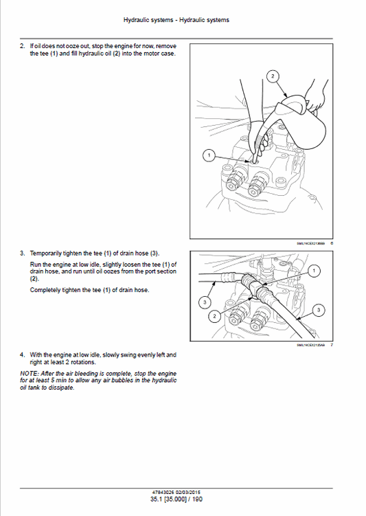 Case CX350D Crawler Excavator LC Version Pdf Repair Service Manual (Pb. No. 47843026)