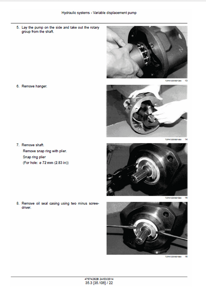 Case CX45B, CX50B, CX55B Hydraulic Mini Excavators Series 2 Pdf Repair Service Manual (Pb. No. 84602438A) 4