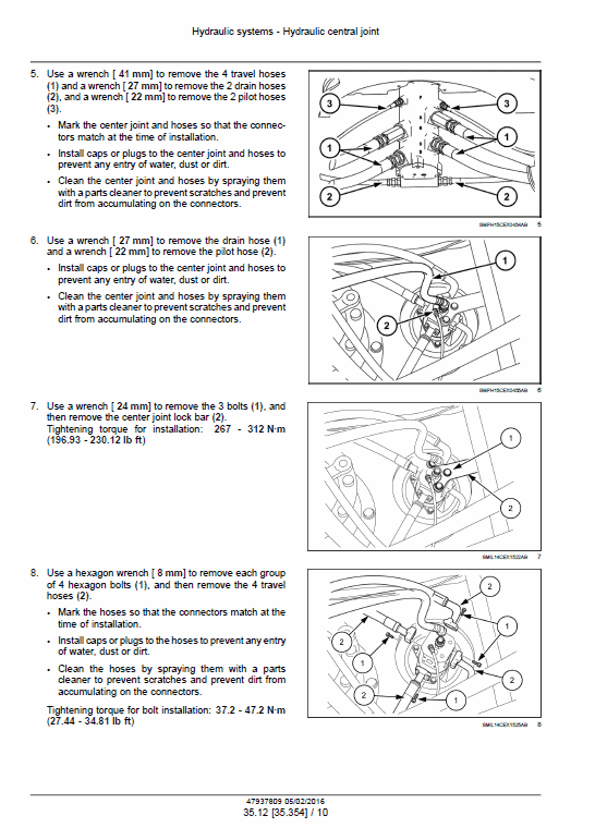 Case CX490D, CX500D Crawler Excavator Pdf Repair Service Manual (Pb. No. 47937811) 4